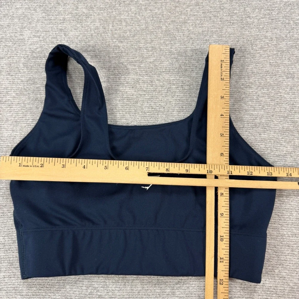 Gymshark Womens‎ B4A9L Square Neck Sports Bra Navy Blue Small